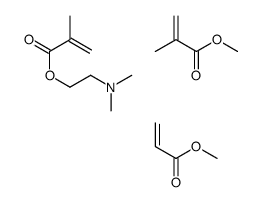 2-(dimethylamino)ethyl 2-methylprop-2-enoate,methyl 2-methylprop-2-enoate,methyl prop-2-enoate Structure