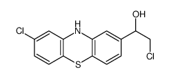 2-chloro-1-(8-chloro-10H-phenothiazin-2-yl)ethanol结构式