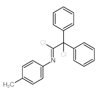 1,2-dichloro-N-(4-methylphenyl)-2,2-diphenyl-ethanimine Structure