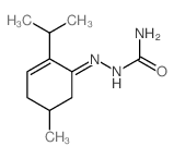 Hydrazinecarboxamide,2-[5-methyl-2-(1-methylethyl)-2-cyclohexen-1-ylidene]- Structure