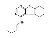 N-butyl-5,6,7,8-tetrahydro-[1]benzothiolo[2,3-d]pyrimidin-4-amine结构式