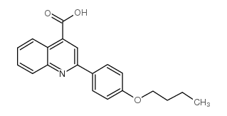 2-(4-BUTOXYPHENYL)QUINOLINE-4-CARBOXYLICACID结构式