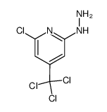 6-chloro-2-hydrazino-4-trichloromethylpyridine结构式