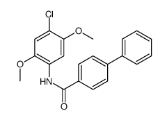 N-(4-chloro-2,5-dimethoxyphenyl)-4-phenylbenzamide Structure
