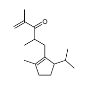 3-isopropyl-1-methyl-2-(2,4-dimethyl-3-oxo-4-pentenyl)-1-cyclopentene Structure