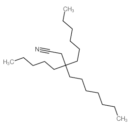 3-hexyl-3-pentyl-decanenitrile结构式