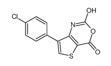 7-(4-chlorophenyl)-1H-thieno[3,2-d][1,3]oxazine-2,4-dione结构式