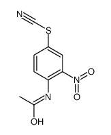 (4-acetamido-3-nitrophenyl) thiocyanate Structure