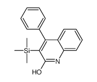 4-phenyl-3-trimethylsilyl-1H-quinolin-2-one结构式