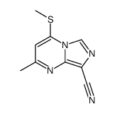 2-methyl-4-methylsulfanyl-imidazo[1,5-a]pyrimidine-8-carbonitrile结构式