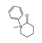 1-methyl-1-phenyl-silinan-2-one Structure