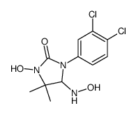 1-(3,4-dichloro-phenyl)-3-hydroxy-5-hydroxyamino-4,4-dimethyl-imidazolidin-2-one结构式