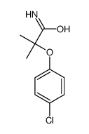 2-(4-Chlorophenoxy)-2-methylpropanamide Structure