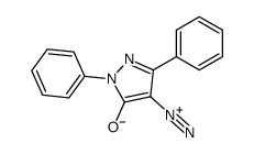 4-Diazo-2,4-dihydro-2,5-diphenyl-3H-pyrazol-3-one结构式