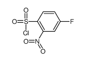 Benzenesulfonyl chloride, 4-fluoro-2-nitro- (9CI) structure