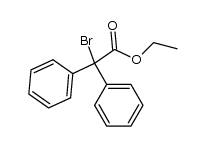 Bromdiphenylessigsaeure-ethylester Structure