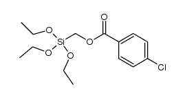 (4-chlorobenzoyloxymethyl)triethoxysilane结构式