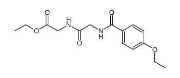 [2-(4-Ethoxy-benzoylamino)-acetylamino]-acetic acid ethyl ester结构式