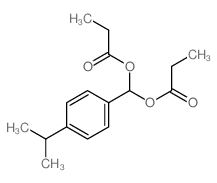 Methanediol,1-[4-(1-methylethyl)phenyl]-, 1,1-dipropanoate Structure