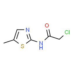 2-Chloro-N-(5-methyl-1,3-thiazol-2-yl)acetamide结构式