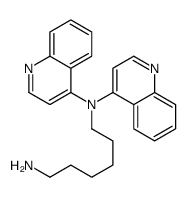 N',N'-di(quinolin-4-yl)hexane-1,6-diamine Structure