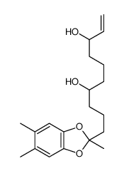 10-(2,5,6-trimethyl-1,3-benzodioxol-2-yl)dec-1-ene-3,7-diol Structure