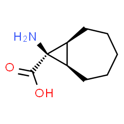 Bicyclo[5.1.0]octane-8-carboxylic acid, 8-amino-, (1alpha,7alpha,8alpha)- (9CI) Structure