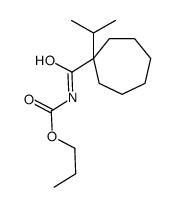 propyl N-(1-propan-2-ylcycloheptanecarbonyl)carbamate Structure