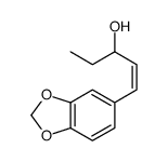 1-(3,4-Methylenedioxyphenyl)-1-penten-3-ol结构式