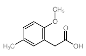 (2-Methoxy-5-methylphenyl)acetic acid structure