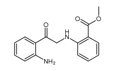 2-(2-Aminobenzoyl)-methylamino-benzoesaeuremethylester Structure