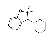 1-(2,2-dimethyl-3H-1-benzofuran-3-yl)piperidine结构式