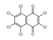 hexachloronaphthoquinone-(1,4) Structure