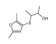 3-(2,5-dimethylfuran-3-yl)sulfanylbutan-2-ol结构式