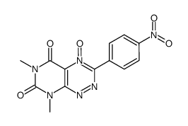 6,8-dimethyl-3-(4-nitro-phenyl)-4-oxy-8H-pyrimido[5,4-e][1,2,4]triazine-5,7-dione结构式