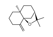 (3R,9aS)-3,4,5,5a,6,7,8,9-Octahydro-2,2,5aβ-trimethyl-9-methylene-2H-3,9a-methano-1-benzoxepin结构式