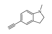 5-(1-methylindolinyl)acetylene结构式