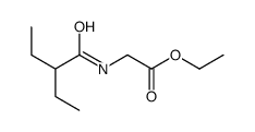 ethyl 2-(2-ethylbutanoylamino)acetate结构式