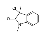 3-chloro-1,3-dimethylindol-2-one结构式