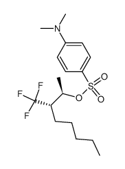 3-Trifluormethyl-2-octyl-p-dimethylamino-benzolsulfonat Structure