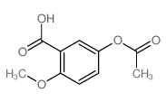 5-acetyloxy-2-methoxy-benzoic acid结构式