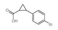 Trans-2-(4-bromophenyl)cyclopropane-1-carboxylic acid Structure