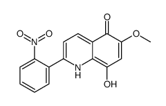8-hydroxy-6-methoxy-2-(2-nitrophenyl)-1H-quinolin-5-one Structure