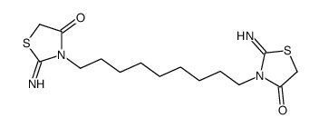 2-imino-3-[9-(2-imino-4-oxo-1,3-thiazolidin-3-yl)nonyl]-1,3-thiazolidin-4-one Structure