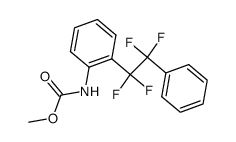 [2-(1,1,2,2-Tetrafluoro-2-phenyl-ethyl)-phenyl]-carbamic acid methyl ester Structure