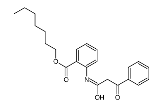 heptyl 2-[(3-oxo-3-phenylpropanoyl)amino]benzoate结构式