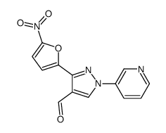 3-(5-nitrofuran-2-yl)-1-pyridin-3-ylpyrazole-4-carbaldehyde Structure