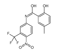 2-hydroxy-5-methyl-N-[4-nitro-3-(trifluoromethyl)phenyl]benzamide结构式