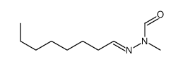 2-Octylidene-1-methylhydrazinecarbaldehyde Structure