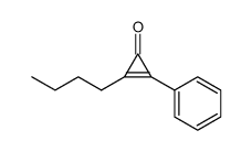 2-butyl-3-phenylcyclopropenone Structure